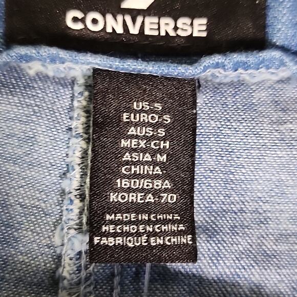 Converse Chambray Denim Wrap Mini Skirt With Cargo Pocket Womens Small NWT - Picture 4 of 9